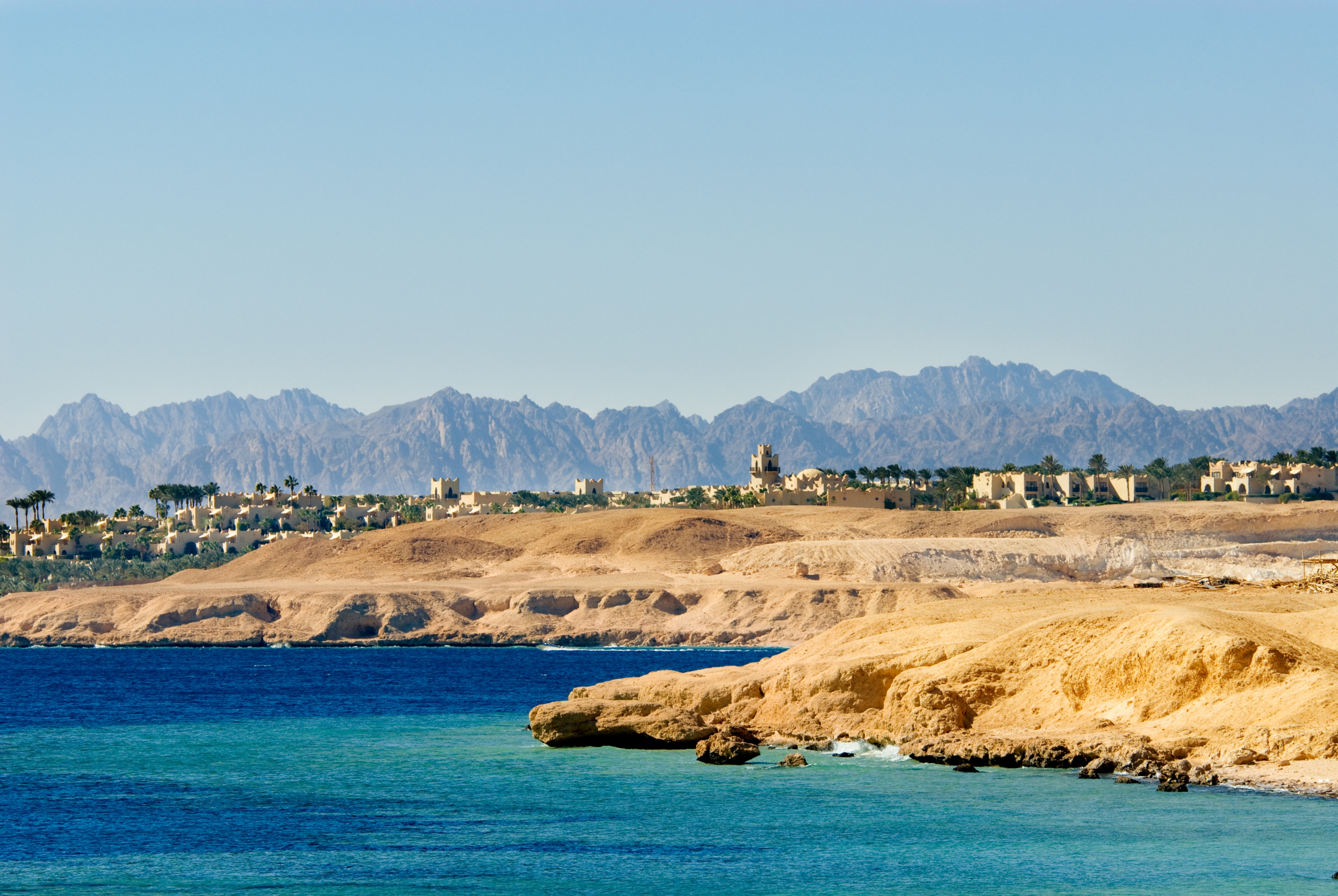 Blick auf Sharm El Sheikh in Aegypten