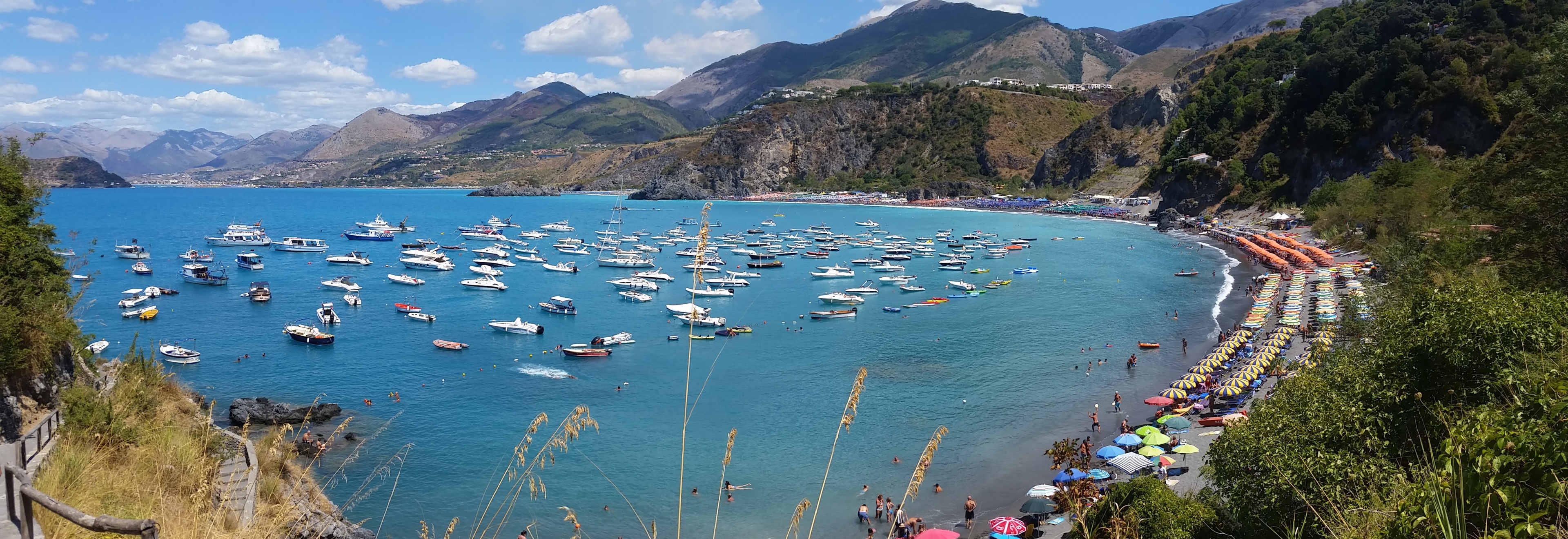 Fluege Lamezia Terme - Blick auf den Strand von San Nicola Arcella in Kalabrien