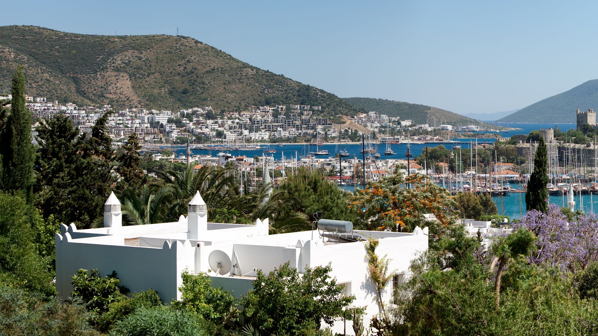 Fluege Bodrum - Blick auf Bodrum in der Türkei