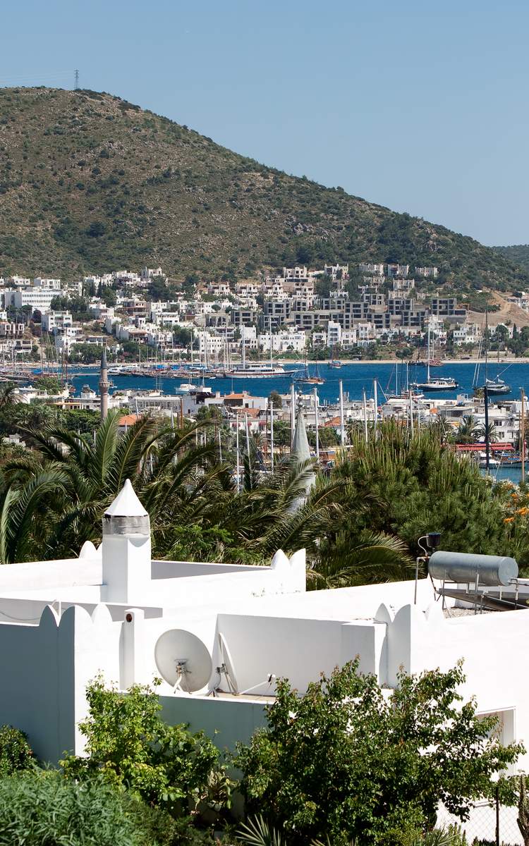 Fluege Bodrum - Blick auf Bodrum in der Türkei