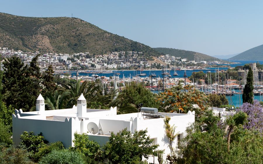Fluege Bodrum - Blick auf Bodrum in der Türkei