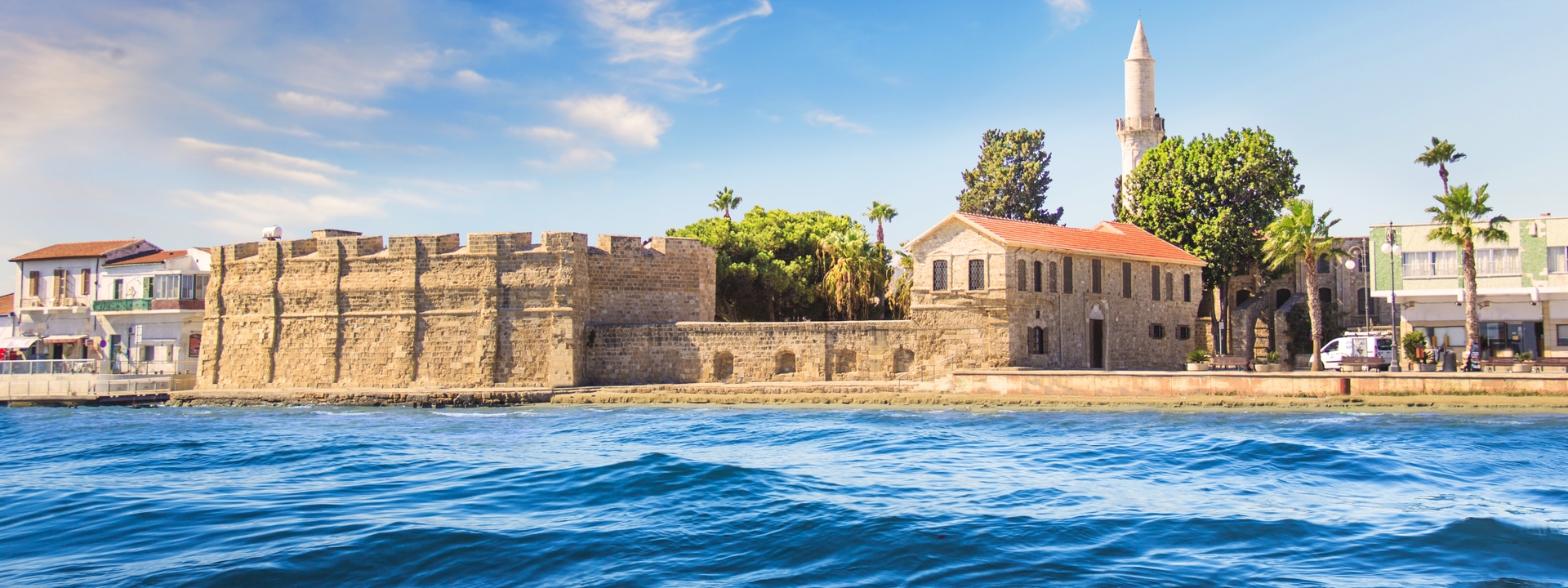 Fluege Larnaca - Blick auf das Schloss von Larnaka in Zypern