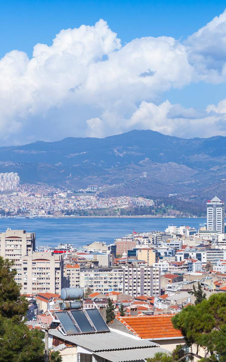 Blick auf Izmir in der Türkei
