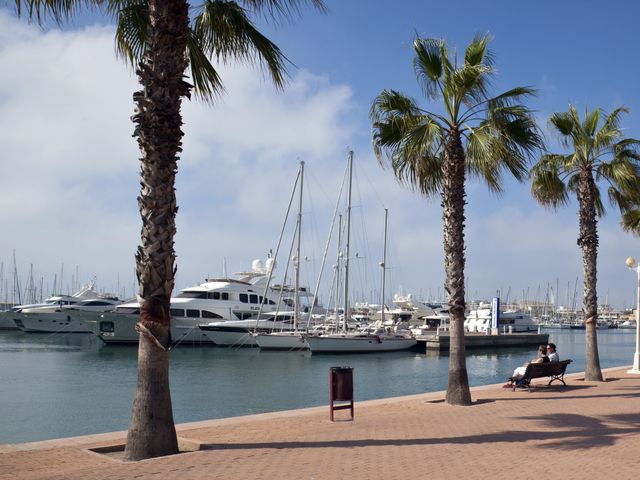Die Stadt Alicante an der Costa Blanca in Spanien