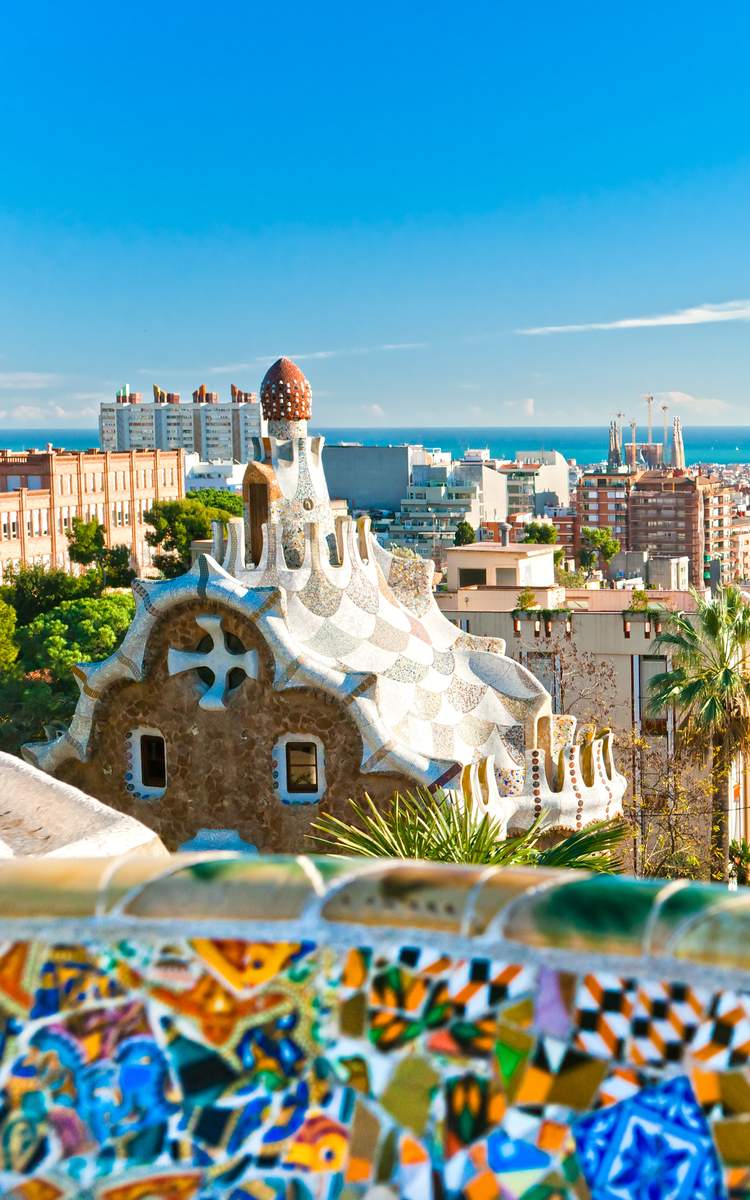 Eine der besten Sehenswürdigkeiten Barcelonas - Der Park Guell.