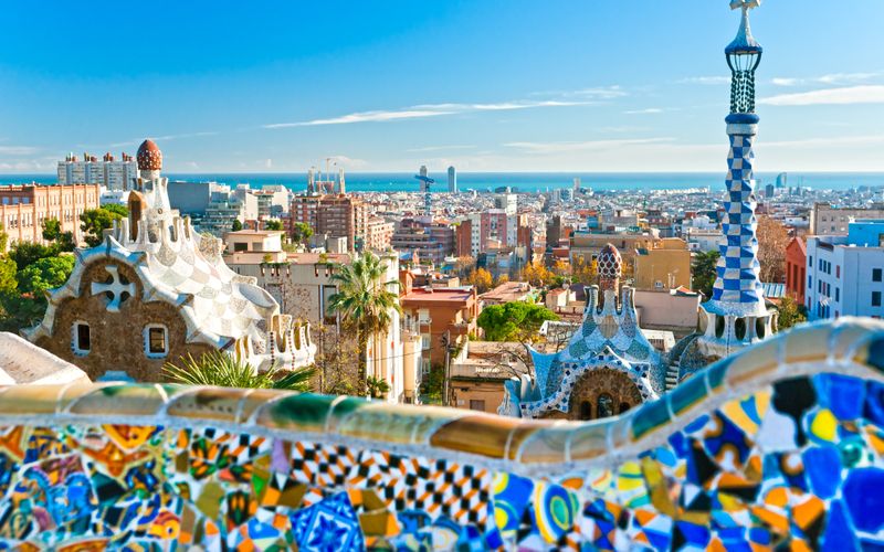 Eine der besten Sehenswürdigkeiten Barcelonas - Der Park Guell.