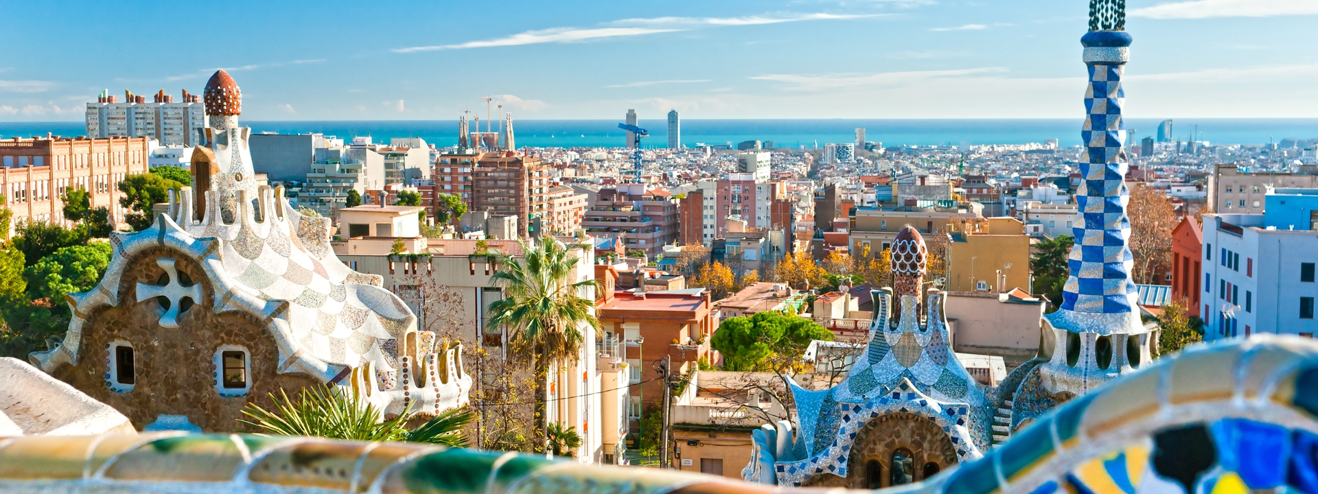 Eine der besten Sehenswürdigkeiten Barcelonas - Der Park Guell.