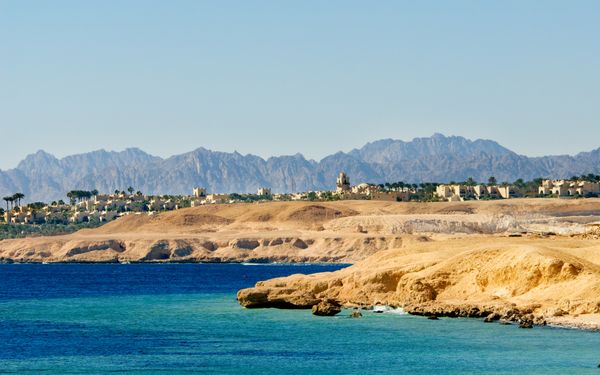 Blick auf Sharm El Sheikh in Aegypten