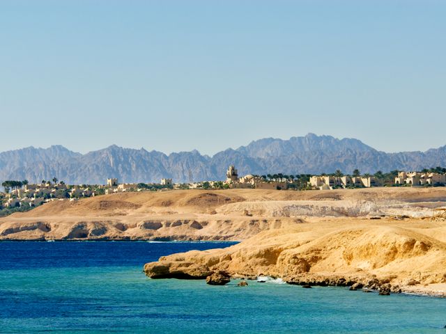 Blick auf Sharm El Sheikh in Aegypten