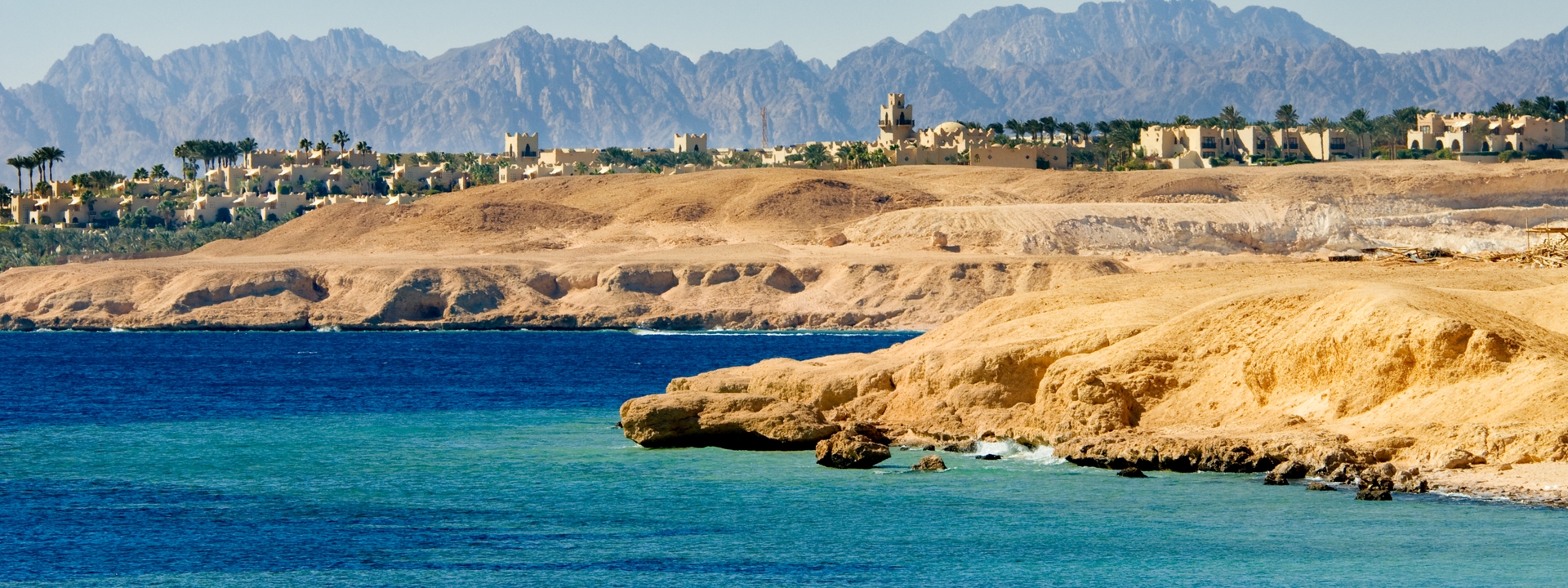 Blick auf Sharm El Sheikh in Aegypten