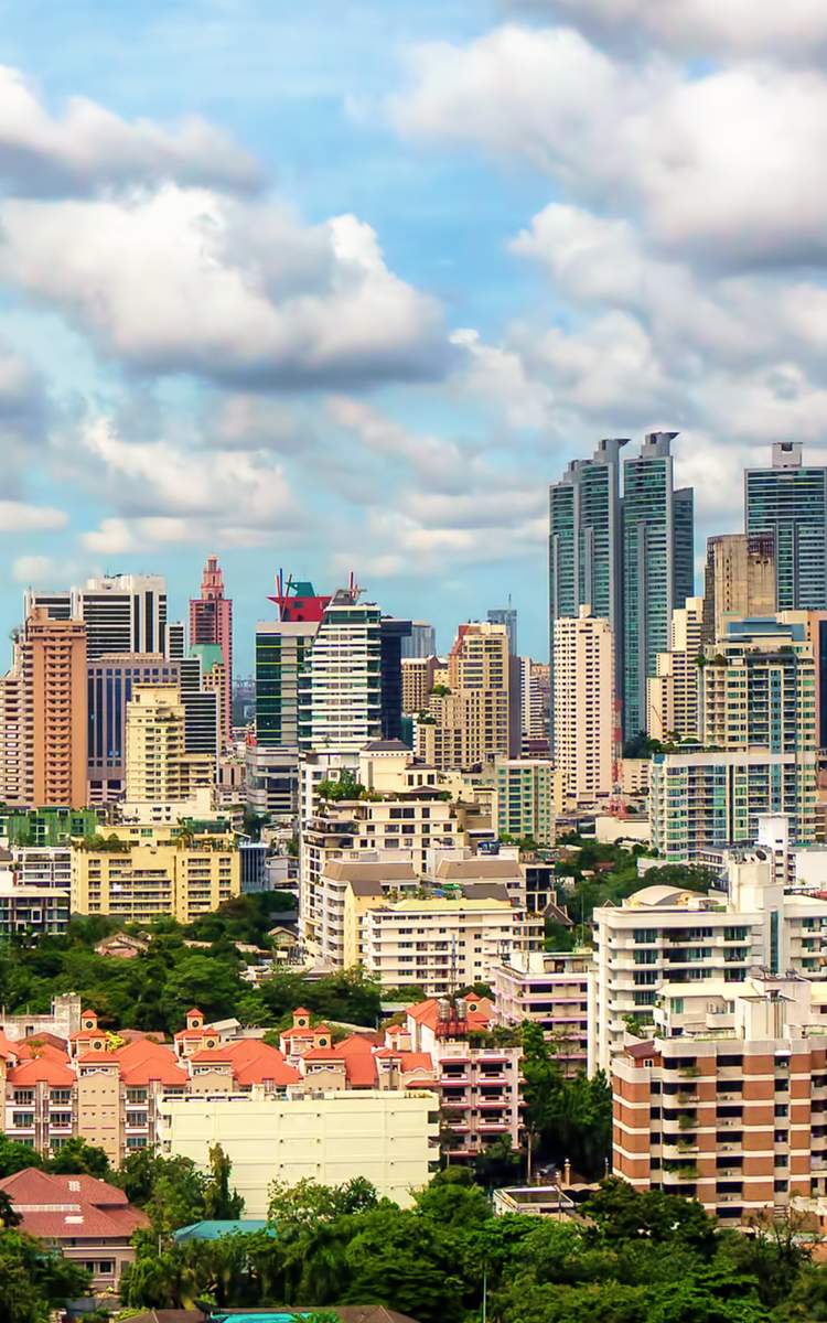 Flüge Bangkok, die Skyline von Bangkok - Thailand