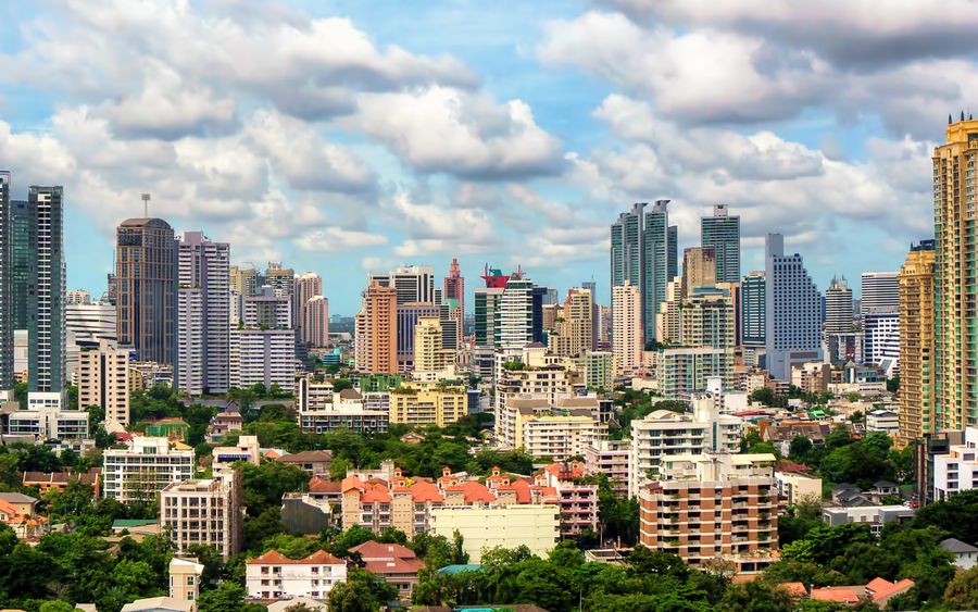Flüge Bangkok, die Skyline von Bangkok - Thailand