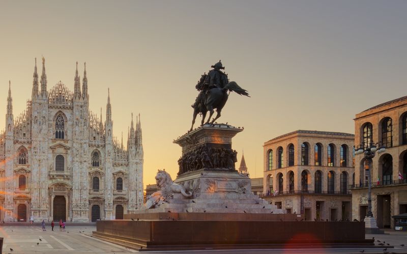Fluege Mailand - Blick auf den Dom von Mailand - Duomo di Milano