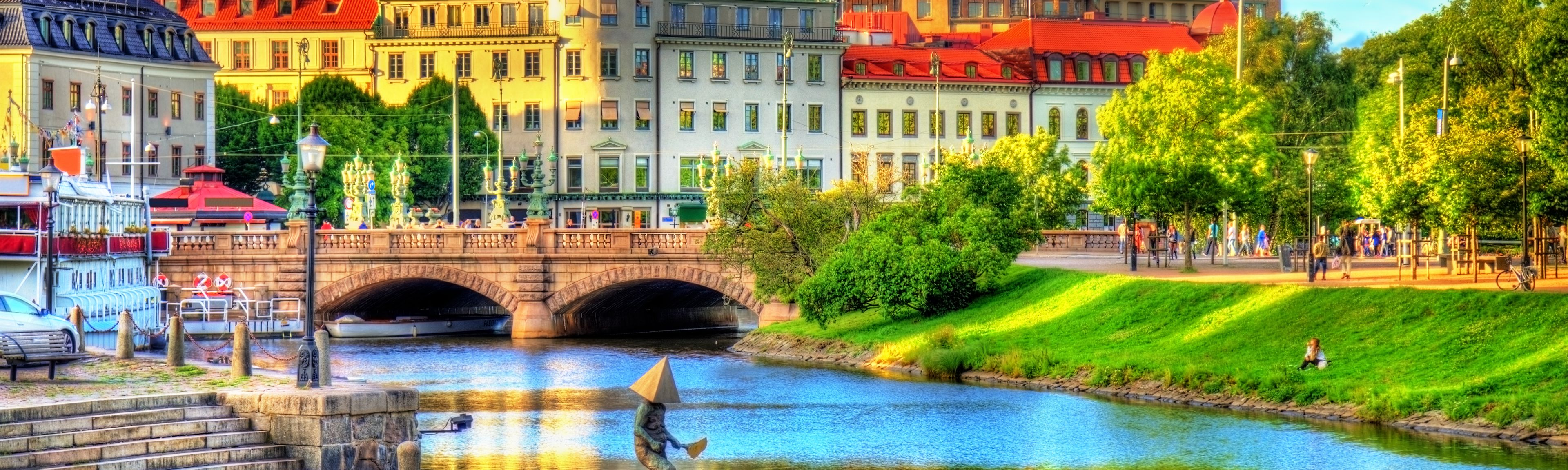 Blick auf die Altstadt von Göteborg in Schweden