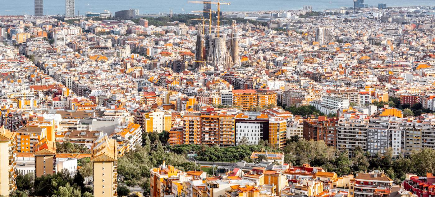 Blick über die Metropole Barcelona
