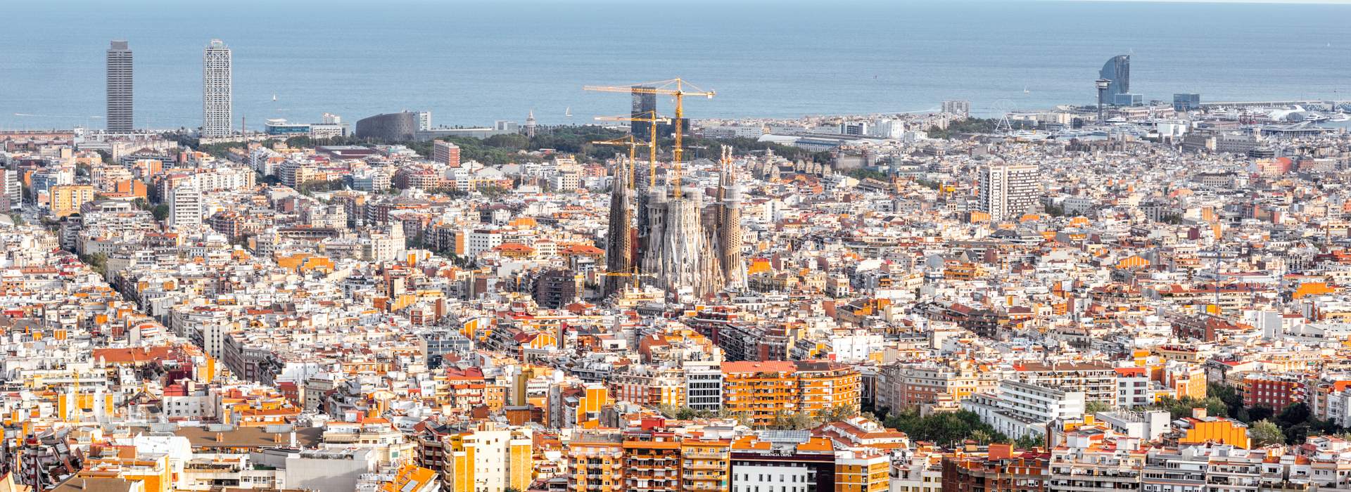 Blick über die Metropole Barcelona