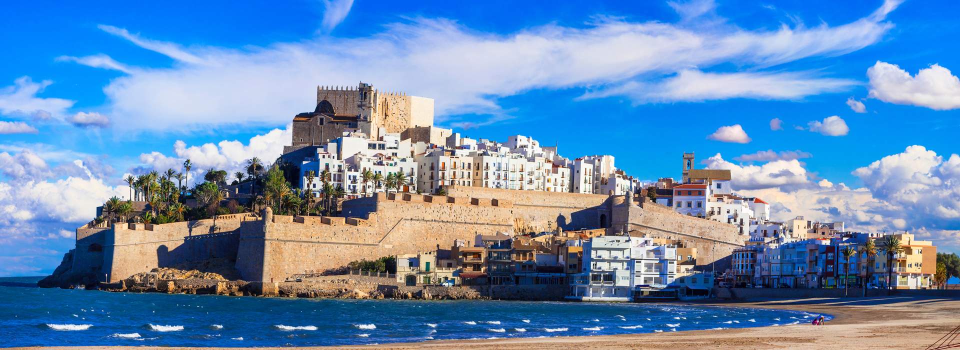 Eindrucksvolles Peniscola - Insel mit Schloss und Strand