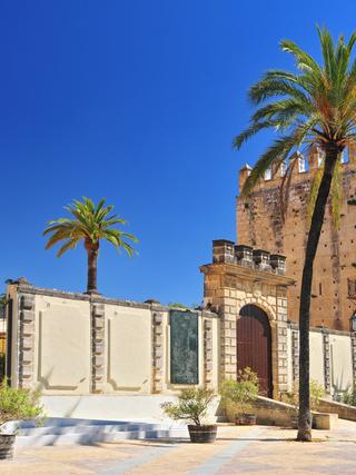 Der Alcazar in Jerez de la Frontera in Andalusien.