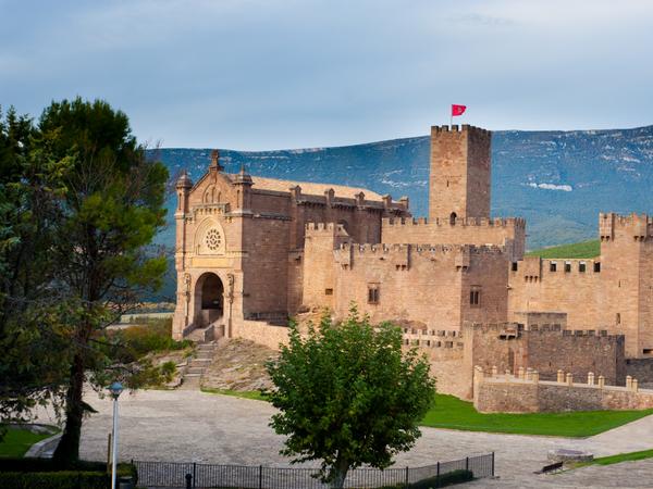 Die Burg Castelo de Xavier in der Region Navarra, im Norden Spaniens.