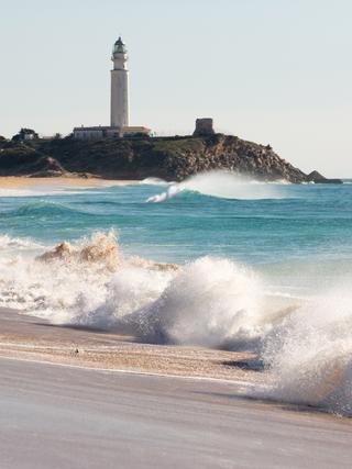 Costa de la Luz - Schöner Blick auf den Leuchtturm.