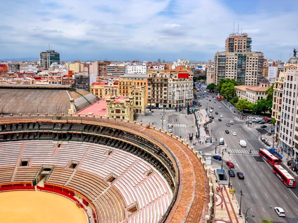 Plaza de Toros - Die Stierkampf Arena in Valencia.