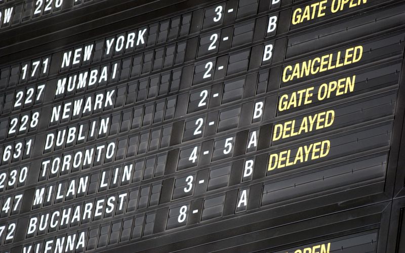 Streik am Flughafen Brüssel am 12. Mai. Flugausfall