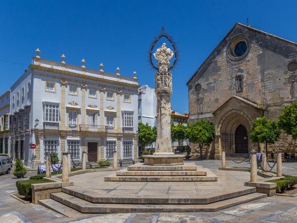 Der San Dionisio Platz in Jerez-de-la Frontera in Andalusien.