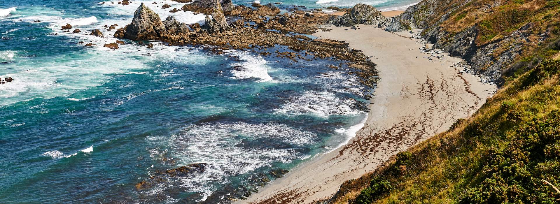 Costa da Morte - die wilde, felsige Küste mit zahlreichen Buchten und Klippen.