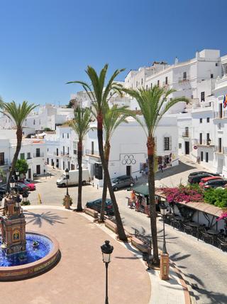 Bick auf Vejer de la Frontera in Andalusien.