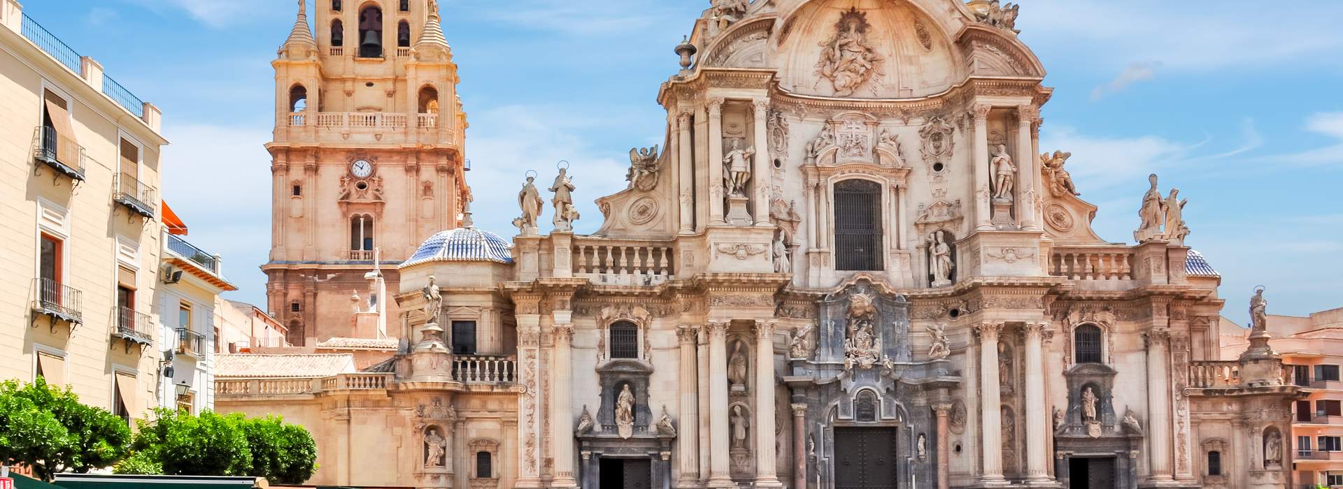 Murcia - Blick auf die Kathedrale von Murcia.