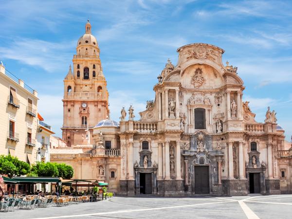 Murcia - Blick auf die Kathedrale von Murcia.