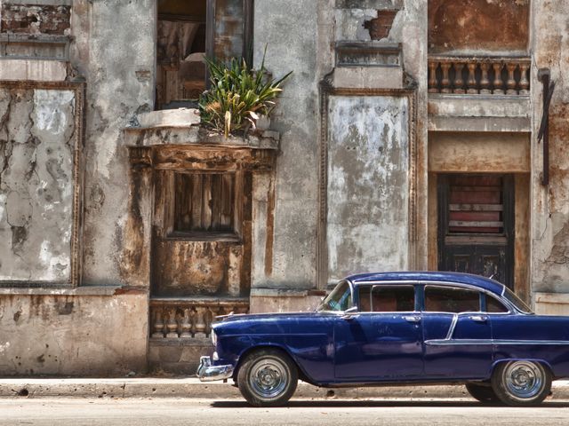Altes Auto in Havanna der Hauptstadt von Kuba