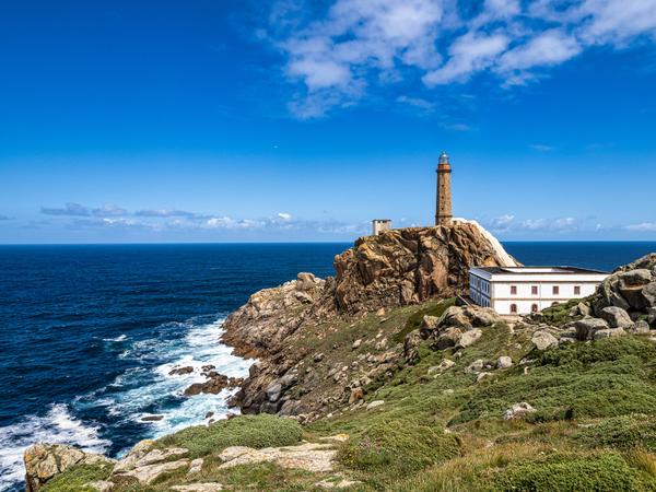 Cabo Vilan - Leuchtturm von Cabo Vilan bei Camarinas in Galicien Spain