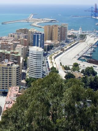 Die Stierkampfarena Piazza de Toros in Malaga.