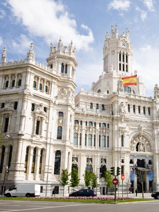 Madrid - Blick auf das Rathaus der Hauptstadt Madrid.