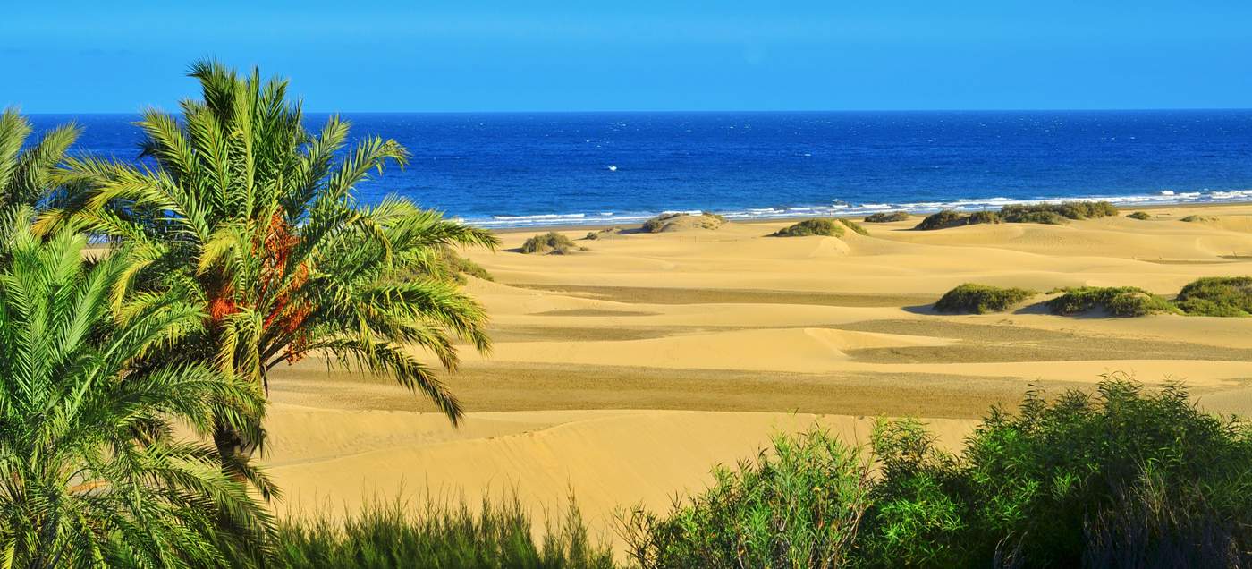 Die Dünen von Maspalomas auf Gran Canaria