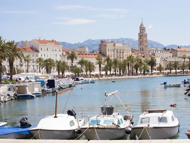 Blick auf Split in Kroatien