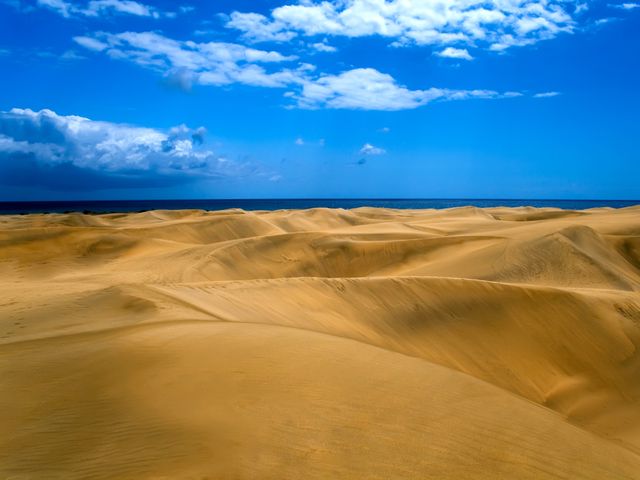 Fluege Gran Canaria - Die Dünen von Maspalomas auf Gran Canaria - Kanarische Inseln