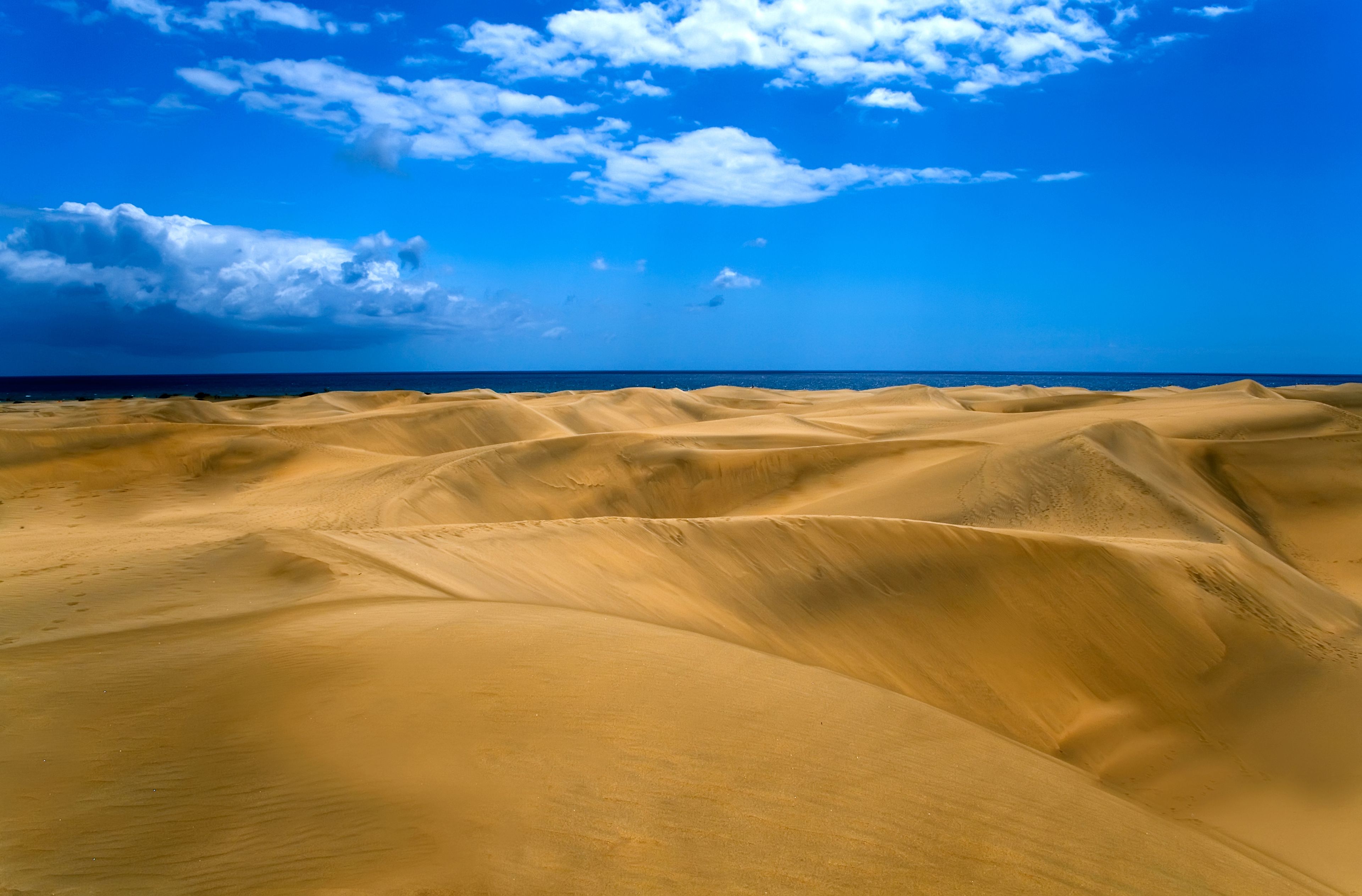 Fluege Gran Canaria - Die Dünen von Maspalomas auf Gran Canaria - Kanarische Inseln