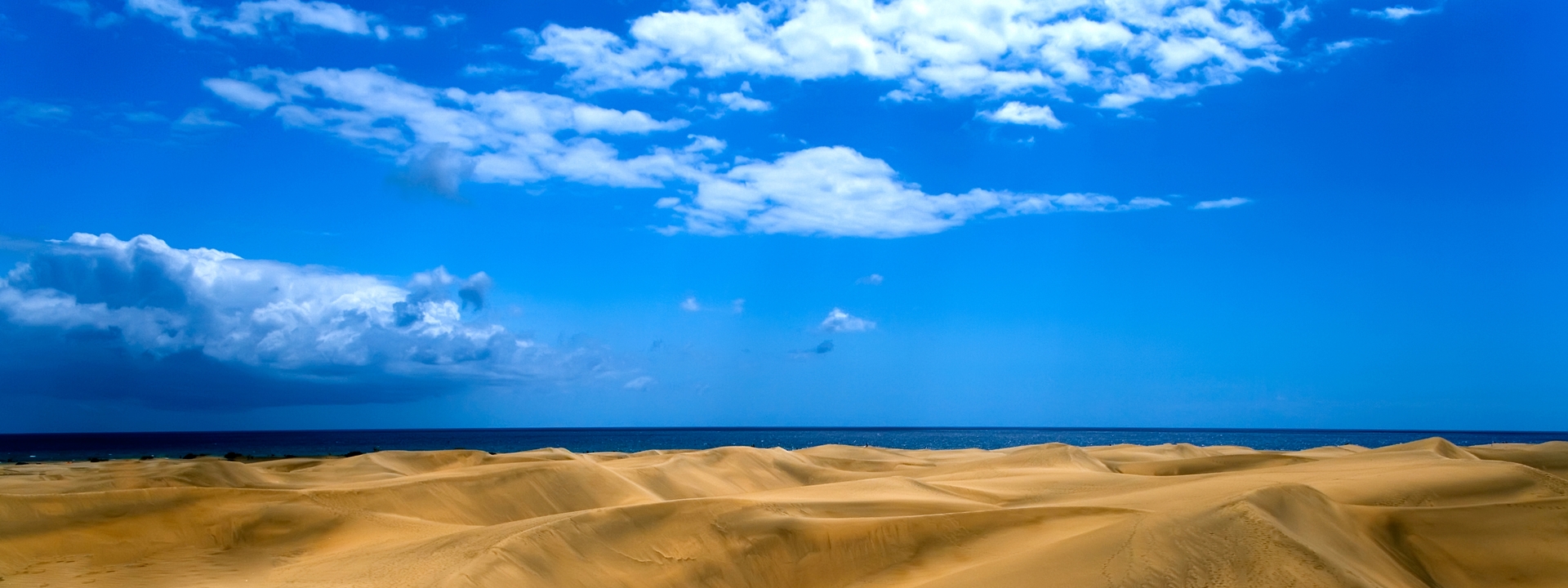 Fluege Gran Canaria - Die Dünen von Maspalomas auf Gran Canaria - Kanarische Inseln