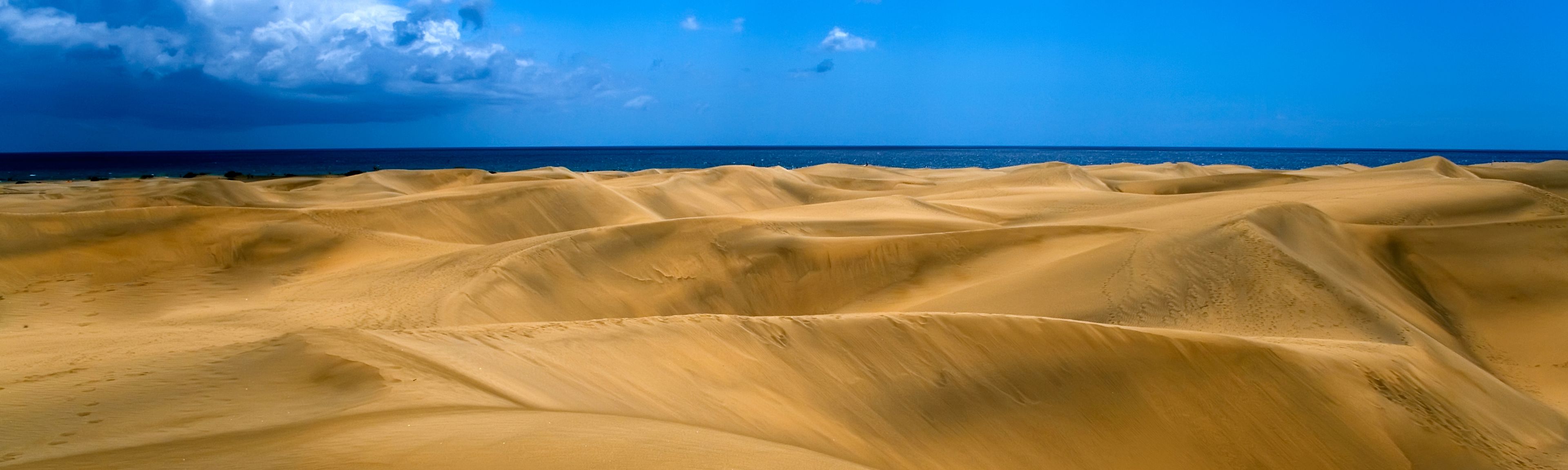 Fluege Gran Canaria - Die Dünen von Maspalomas auf Gran Canaria - Kanarische Inseln