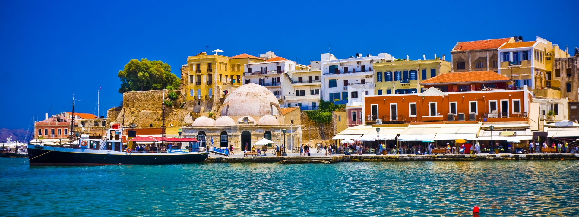 Flüge Chania - Der Hafen von Chania in Kreta