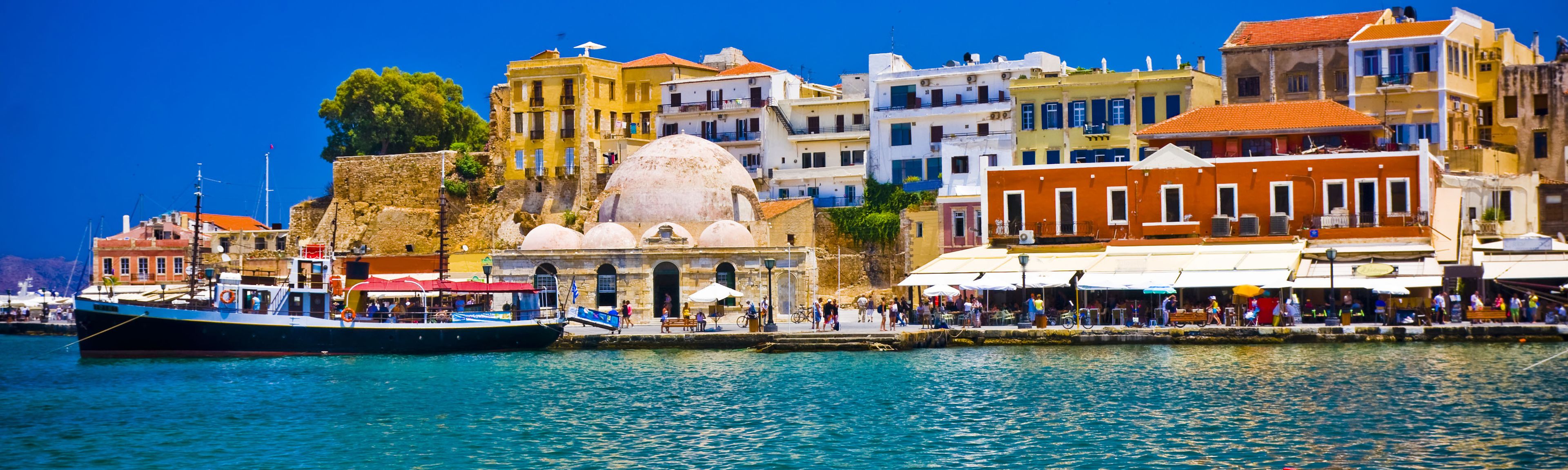 Flüge Chania - Der Hafen von Chania in Kreta