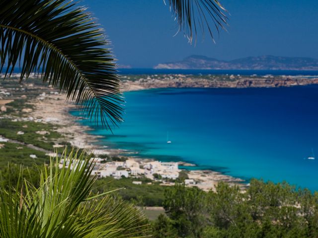 Schöner Blick über die Insel Ibiza.