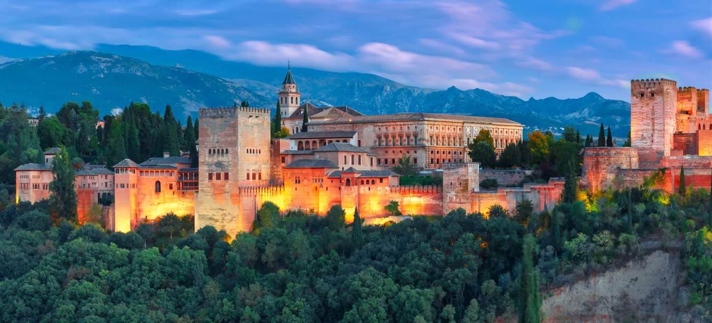 Alhambra in Grandada, Andalusien