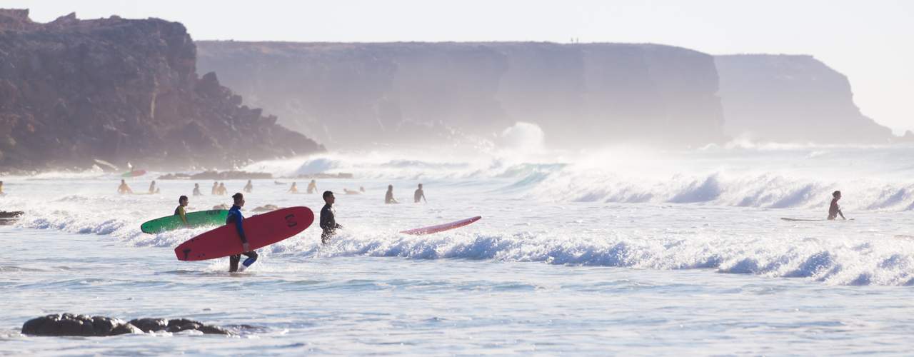 Surfer auf Fuerteventura