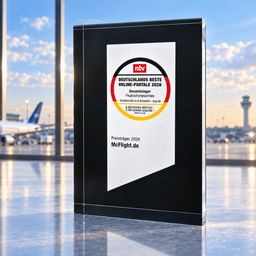 McFlight Auszeichnungen im Jahr 2026.